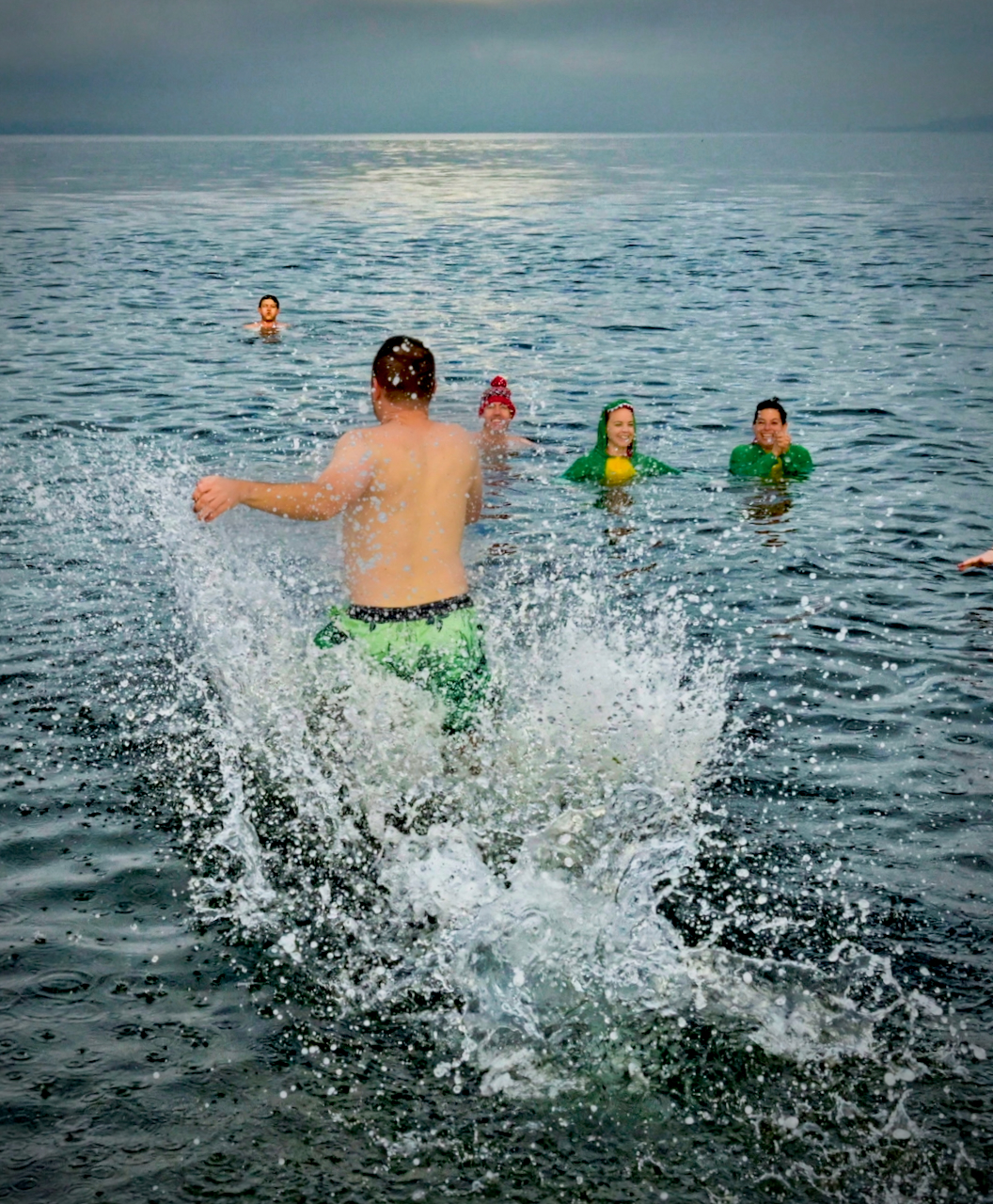 Largest Polar Plunge ever launches 2024 on Alki Beach Westside Seattle